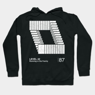 Level 42 / Minimalist Graphic Artwork Design Hoodie